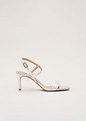 Silver Metallic Heel Silver