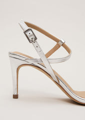 Silver Metallic Heel Silver