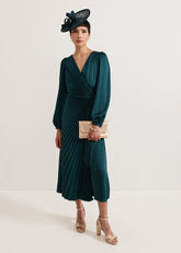 Gracie Sunray Dress Dark Green