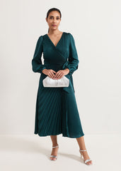 Petite Gracie Dress Dark Green