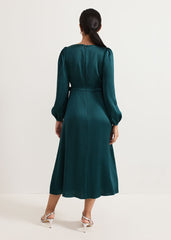 Petite Gracie Dress Dark Green