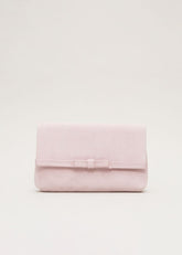 Grosgrain Bow Clutch Pink