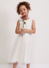 Iris Beaded Dress Ivory