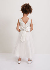 Iris Beaded Dress Ivory