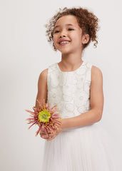 Iris Beaded Dress Ivory
