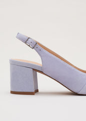 Knot Block Heel Pale Blue