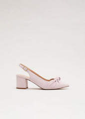 Knot Block Heel Antique Rose