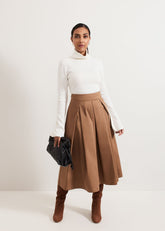 Trinity Petite Skirt Brown