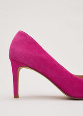 Pink Suede Bow Shoe Pink