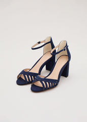 Navy Block Heel Navy