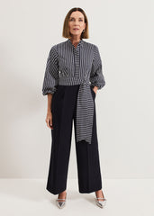 Bree Stripe Jumpsuit Navy