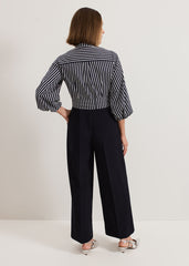 Bree Stripe Jumpsuit Navy