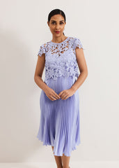 Petite Dana Dress Pale Blue