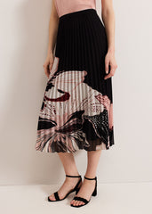 Elmina Floral Skirt Black