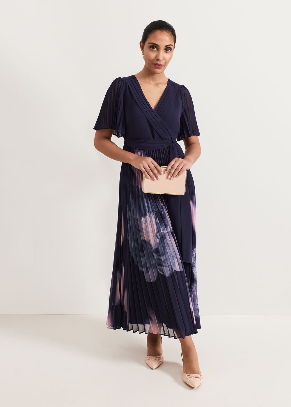 Petite Abigail Dress Navy