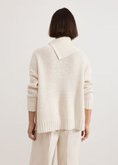 Jean Textured Jumper Ivory