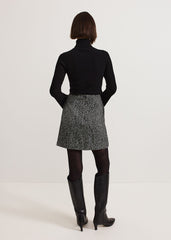 Ayame Textured Skirt Black