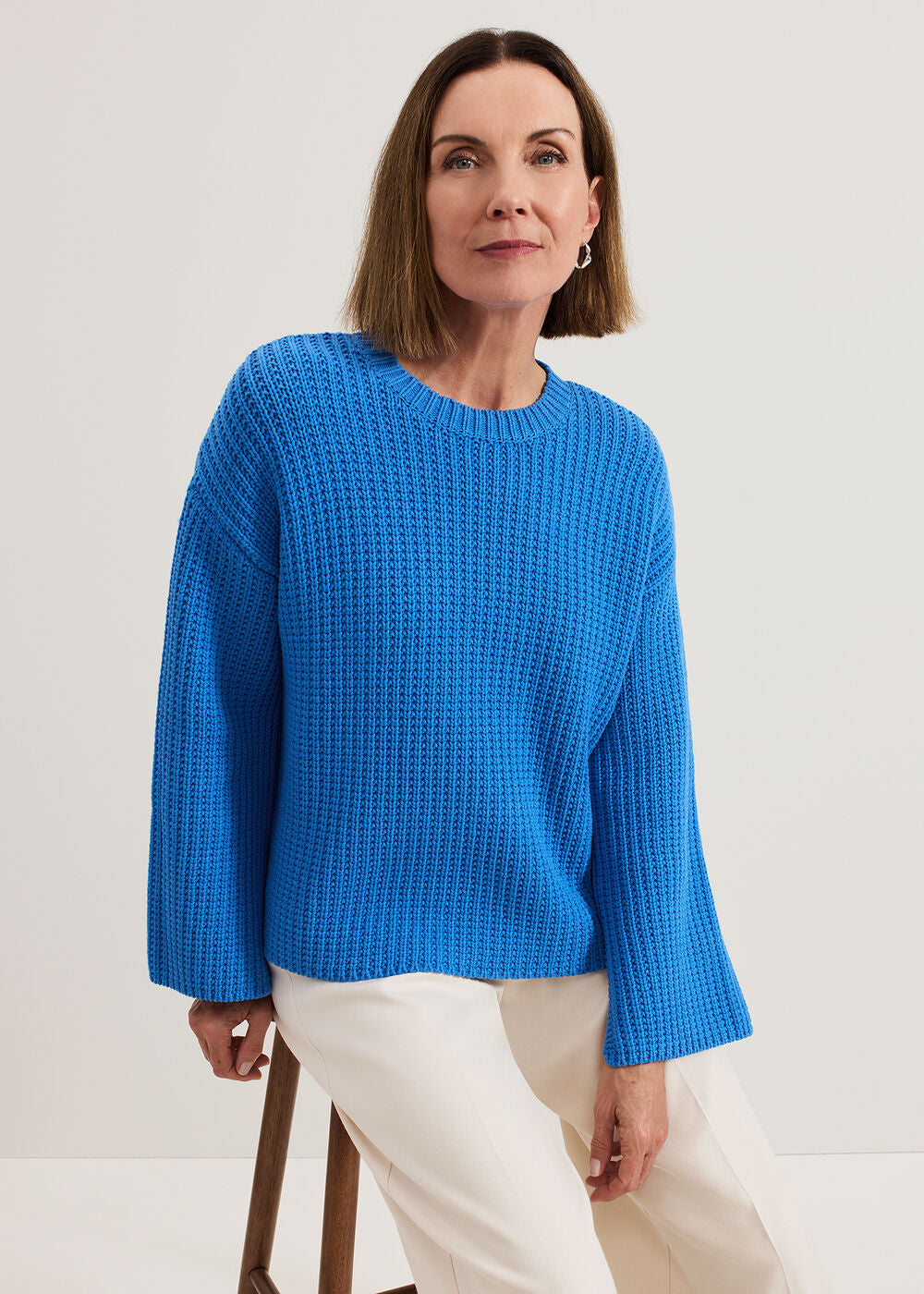 Gabby Textured Knit Blue