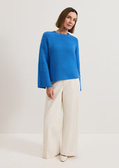 Gabby Textured Knit Blue