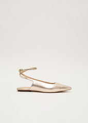 Gold Flat Shoes Gold