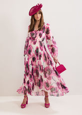 Natalia Floral Maxi Dress Pink