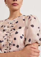 Nicola Spot Dress Pale Pink