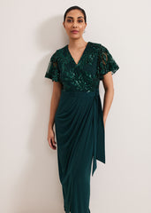Petite Minty Dress Dark Green