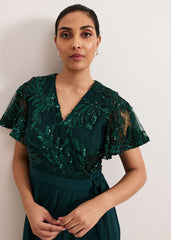 Petite Minty Dress Dark Green