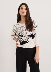 Poppie Studd Top Black/Ivory