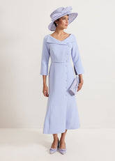 Sienna Tux Dress Pale Blue
