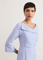 Sienna Tux Dress Pale Blue