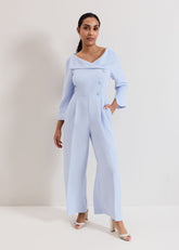 Petite Sienna Jumpsuit Blue