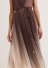 Simara Ombre Dress Latte