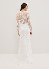 Aneeta Lace Wedding Dress Ivory
