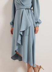 Phillippa Wrap Dress Eau De Nil