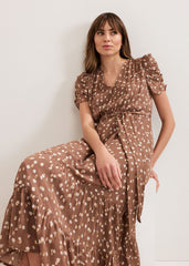 Amy Spot Midi Dress Multi