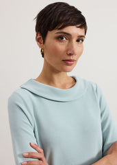 Remy Textured Top Eau De Nil