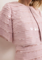 Amitis Sequin Jacket Antique Rose