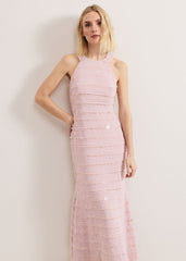 Amitis Sequin Dress Antique Rose