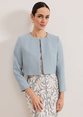 Phoebe Crop Jacket Eau De Nil