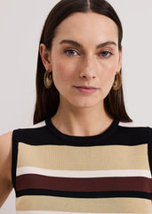 Sunray Hoop Earrings Gold