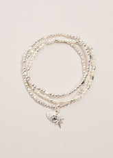 Beaded Bracelet Silver