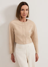 Sylvia PU Jacket Neutral
