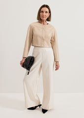 Sylvia PU Jacket Neutral