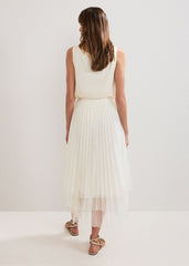Lila Tulle Skirt Ivory