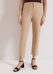 Lindsey Cropped Jean Camel