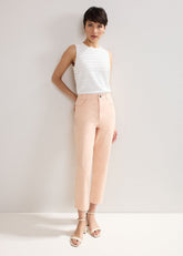 Lindsey Cropped Jean Pale Pink