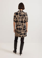 Darlia Ribbon Tunic Dress Camel