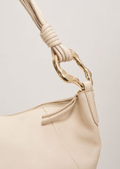 Twisted Handle Bag Ivory