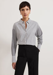 Mixed Stripe Shirt Black/Ivory